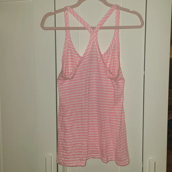 Victoria's Secret Y2K Runway Supermodel Essentials Pink/white Bling Tank Top M - Picture 2 of 4